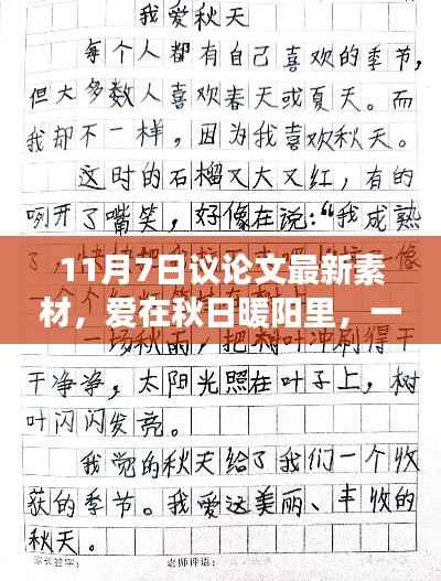 爱在秋日暖阳,友情与陪伴的温馨故事(最新议论文素材)