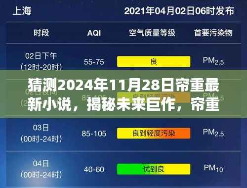 揭秘未来巨作,帘重新小说时间的印记——励志心灵之旅与成长狂欢,预测2024年11月28日发布