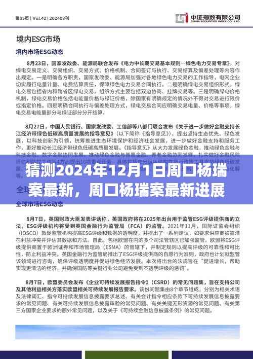 周口杨瑞案最新进展揭秘,温馨日常背后的法律进展(猜测2024年12月1日最新消息)