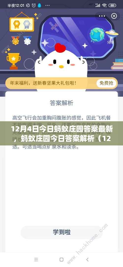 蚂蚁庄园揭秘,最新动态解析与故事背后的深远影响(12月4日更新)