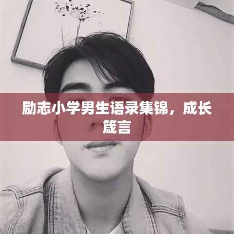 励志小学男生语录集锦,成长箴言