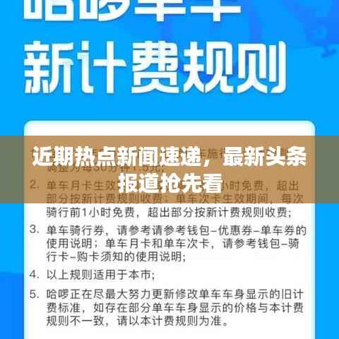 近期热点新闻速递,最新头条报道抢先看