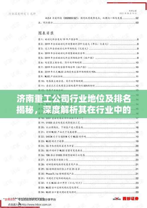 济南重工公司行业地位及排名揭秘,深度解析其在行业中的影响力与地位
